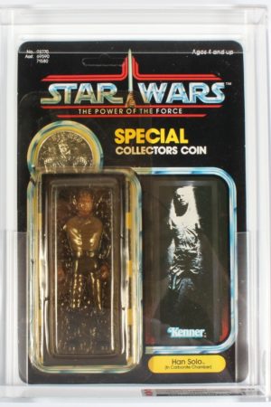 Han Solo in Carbonite POTF MOC C-9.5- CAS 90Y