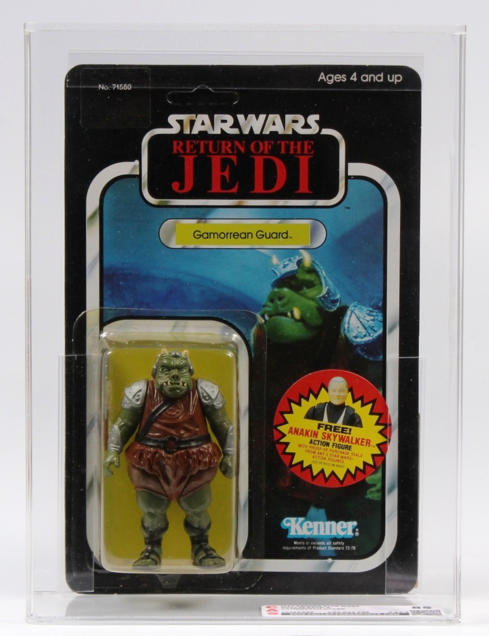 Gamorrean Guard ROTJ 79 Back Anakin Sticker Offer MOC C-9.5- CAS 85Y