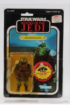 Gamorrean Guard ROTJ 77 Back Anakin Sticker Offer MOC C-8.5++ CAS 80Y