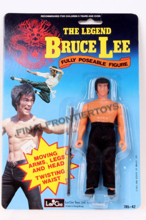 Bruce Lee Fully Poseable Figure with Bo Largo Large Figure MOC C-9+