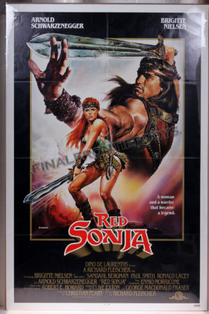 Red Sonja Conan 1985 Movie Poster One Sheet C-9+