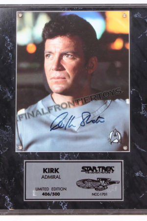 Star Trek The Motion Picture Kirk Signed LE Photo Plaque Autographs