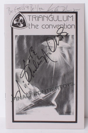 Triangulum Convention Booklet Signed by Nichelle Nichols Uhura Star Trek Autographs