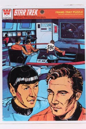 Star Trek Original Frame Tray Puzzle Kirk Spock on Enterprise Bridge Vintage MIP C-9.5