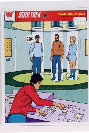 Star Trek Original Frame Tray Puzzle Transporter Room Vintage MIP C-9.5
