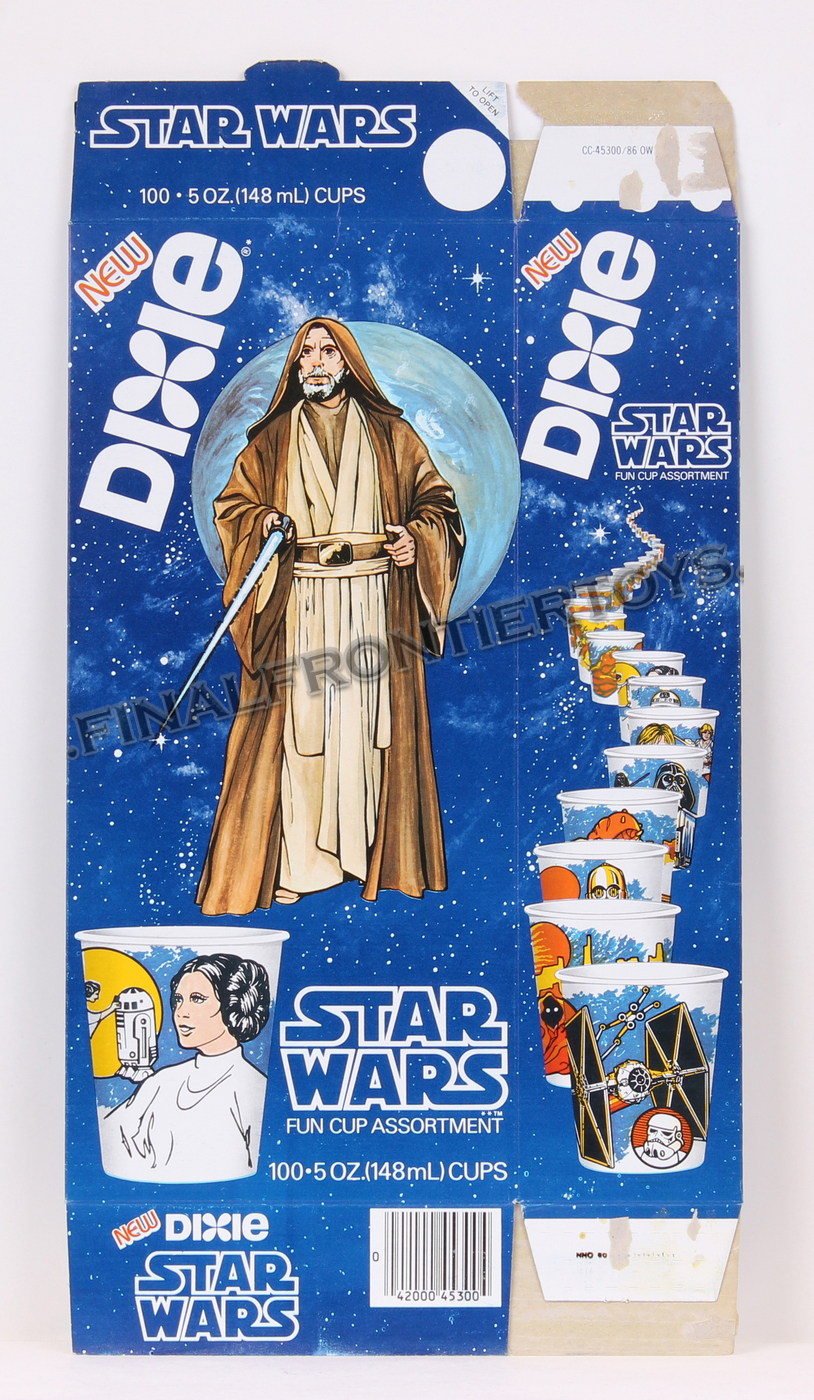 Star Wars Dixie Cups Box Ben Kenobi MISC
