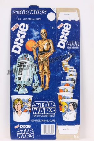 Star Wars Dixie Cups Box C-3PO R2-D2 MISC