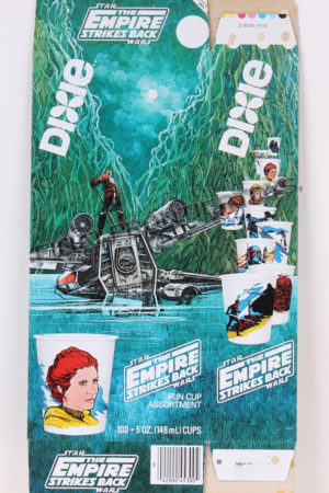 Star Wars Dixie Cups ESB Box Luke X-Wing on Dagobah MISC