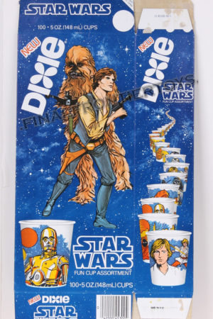 Star Wars Dixie Cups Box Han Solo Chewbacca MISC