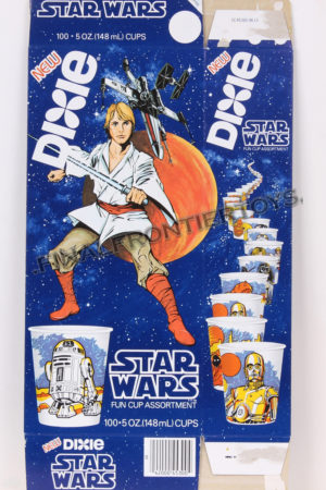 Star Wars Dixie Cups Box Luke Skywalker MISC