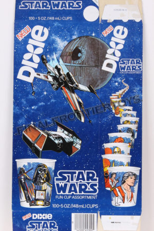 Star Wars Dixie Cups Box X-Wing Darth Vader Tie Fighters MISC