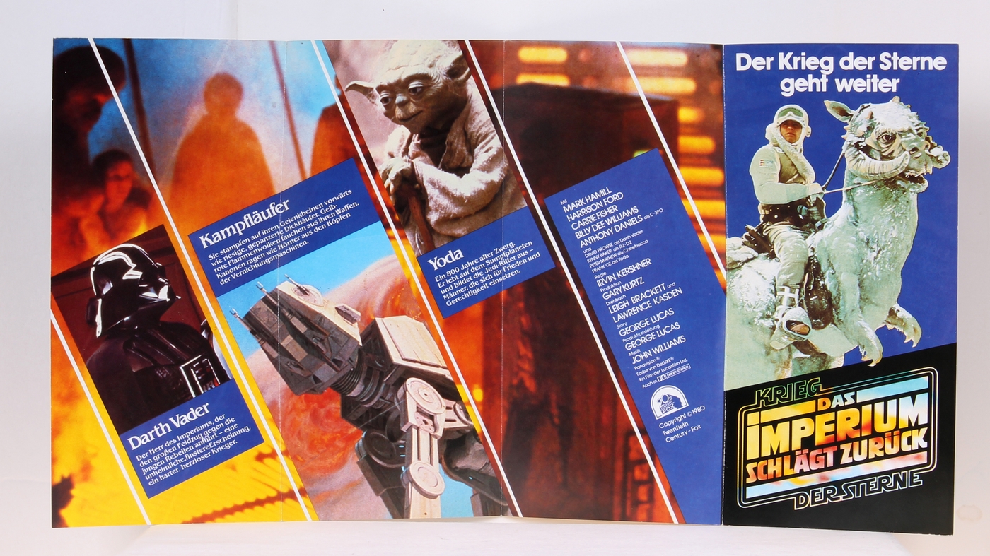 German The Empire Strikes Back Pamphlet MISC