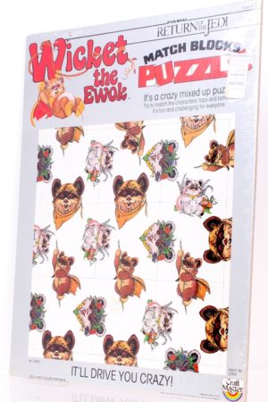 Star Wars ROTJ Tray Match Blocks Puzzle Ewoks MISC Puzzles MISB