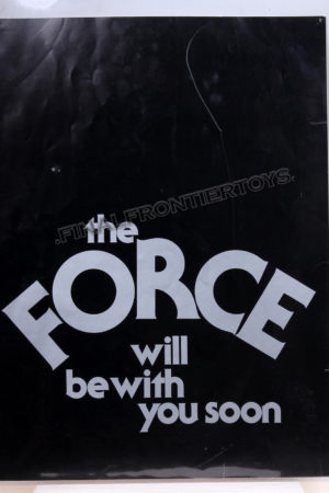 Star Wars 1970s Teaser Movie Poster The Force Will Be With You Soon Rarities C-8.5+