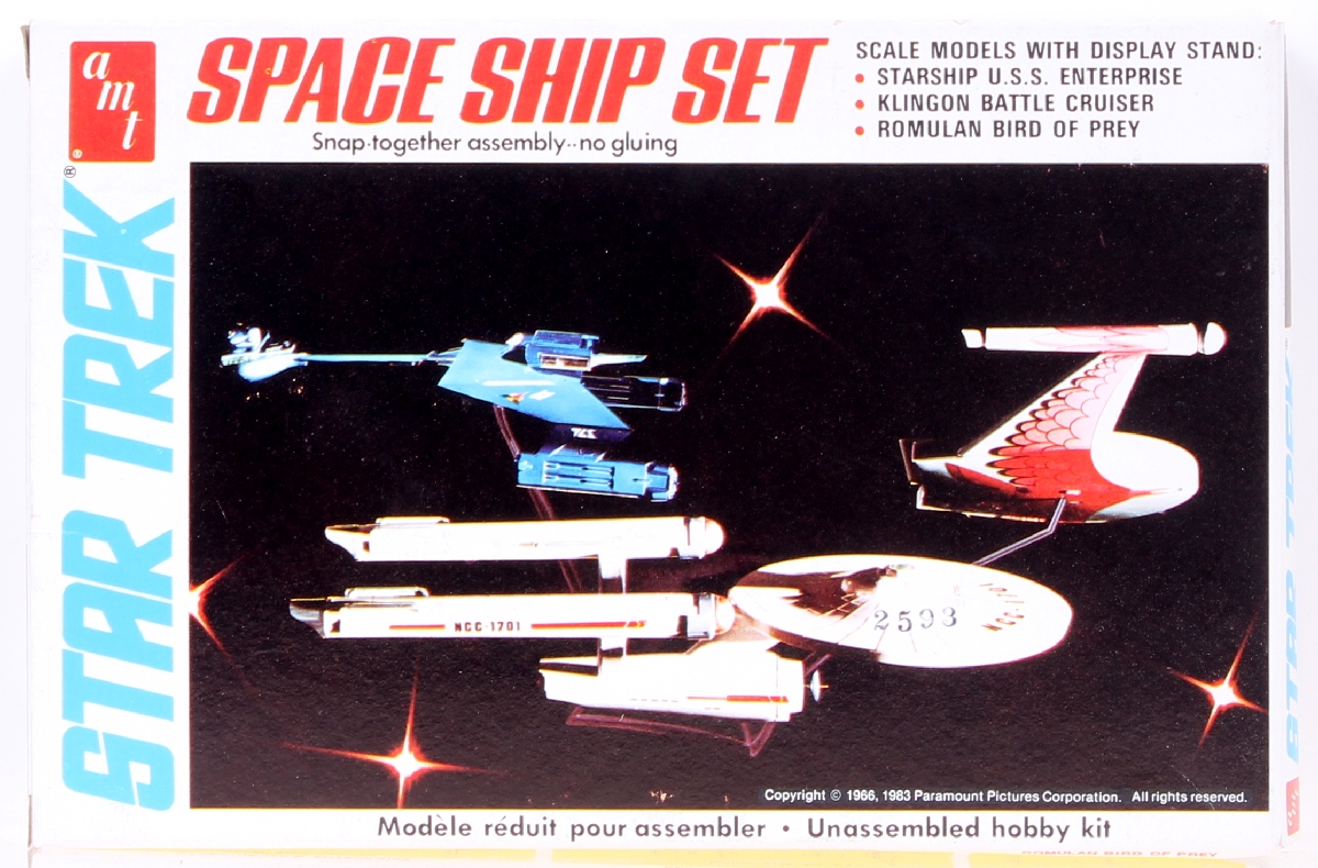 Space Ship Set Star Trek Model MIB