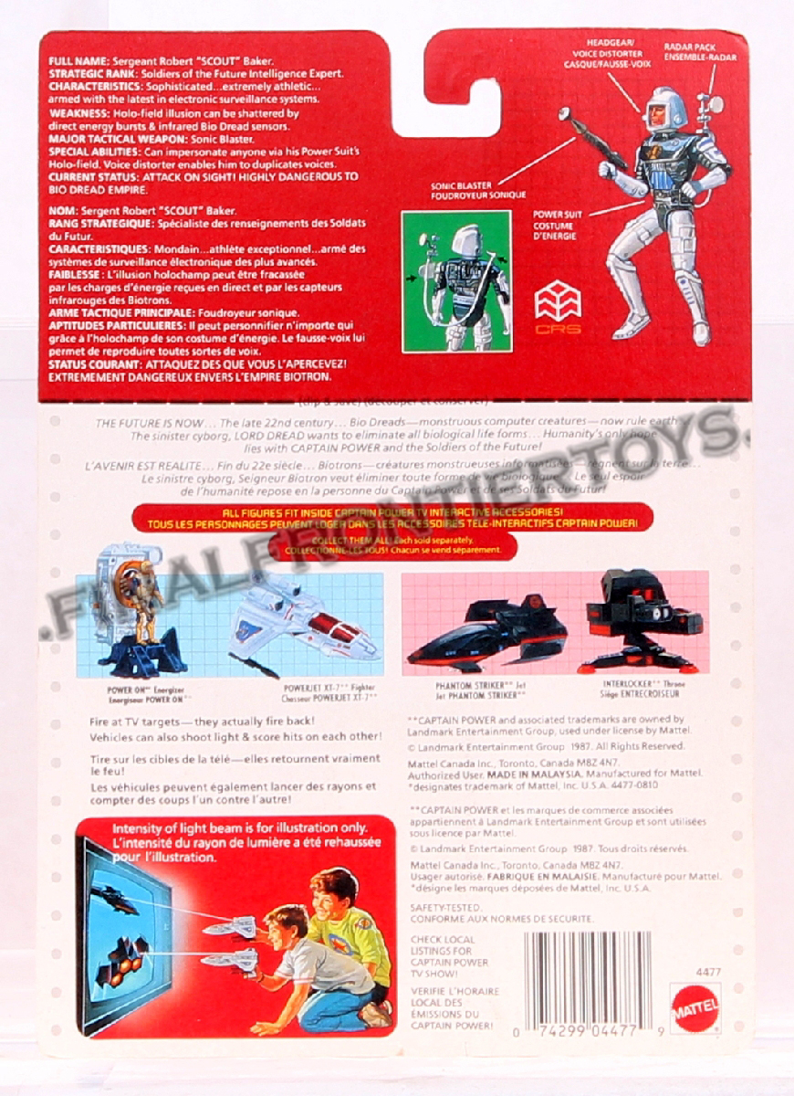 Sergeant Scout Baker Captain Power MOC C-9+ - Image 4