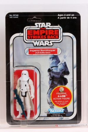 Imperial Stormtrooper Hoth Battle Gear Snowtrooper Canadian Card Rarities MIB AFA 75 C-8