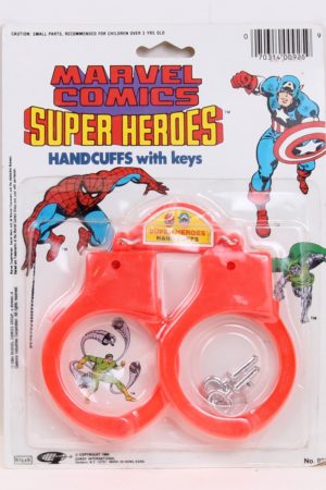Marvel Comics Superhero Handcuffs with Keys MOC C-8.5+