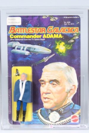 Commander Adama Battlestar Galactica MOC C-9.5- CAS 80