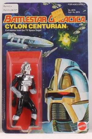 Cylon Centurion Silver Battlestar Galactica MOC C-8.5+