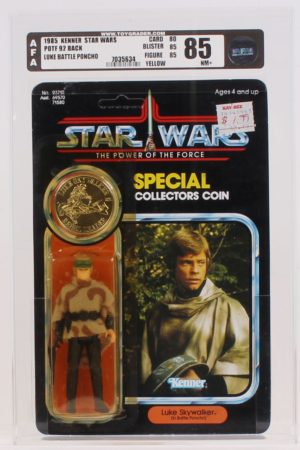 Luke Battle Poncho POTF MOC C-9.5- AFA 85Y