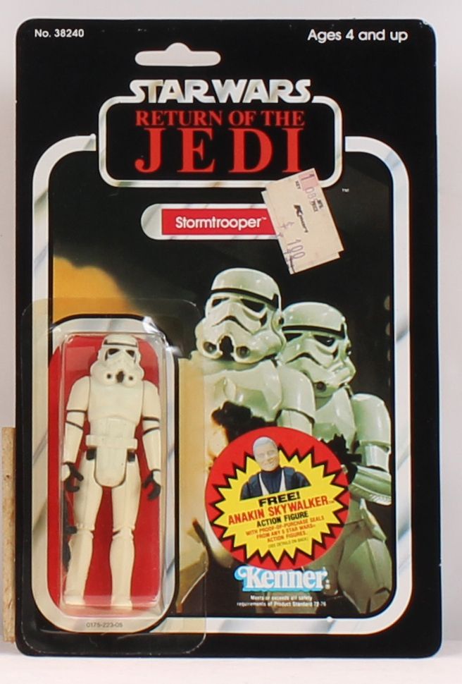 Stormtrooper ROTJ 77 Back Anakin Sticker Offer MOC C-9+