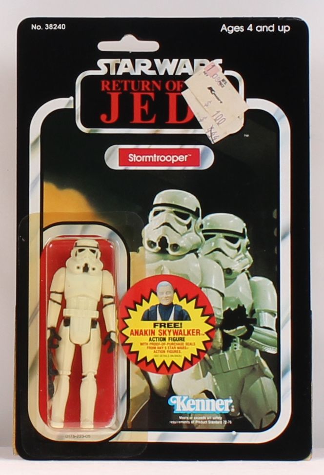 Stormtrooper ROTJ 77 Back Anakin Sticker Offer MOC C-9+
