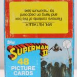 Superman II 2 Movie Rack Pack Box Non Sport Cards Topps Rack Pack Box