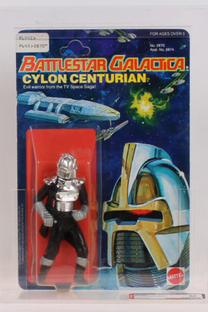 Cylon Centurion Silver Battlestar Galactica MOC AFA 85