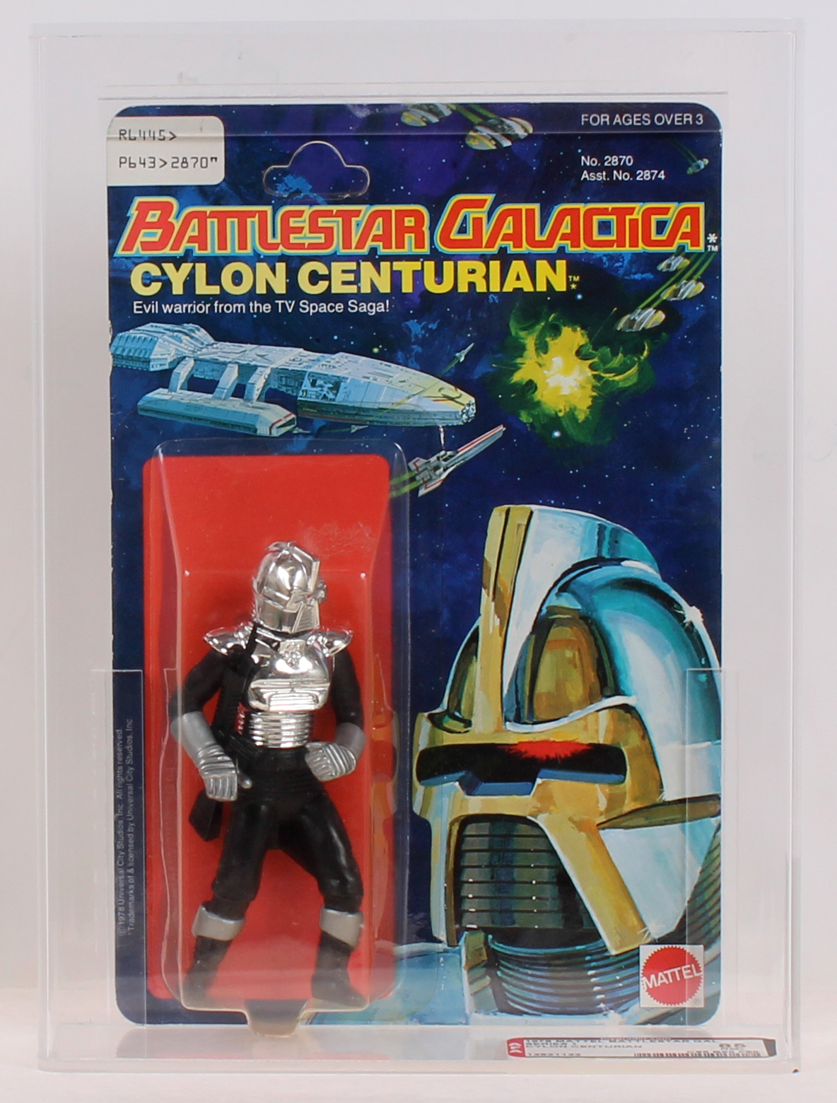 Cylon Centurion Silver Battlestar Galactica MOC AFA 85