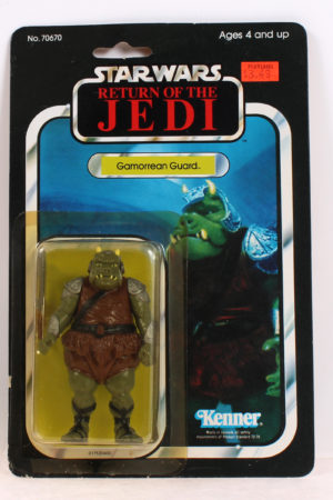 Gamorrean Guard ROTJ 65 Back No Offer Blacked out Ewoks MOC C-8.5+