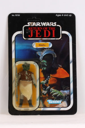 Klaatu ROTJ 65 Back No Offer Blacked out Ewoks MOC C-8+