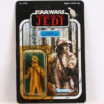 Logray ROTJ 65 Back No Offer Blacked out Ewoks MOC C-7.5