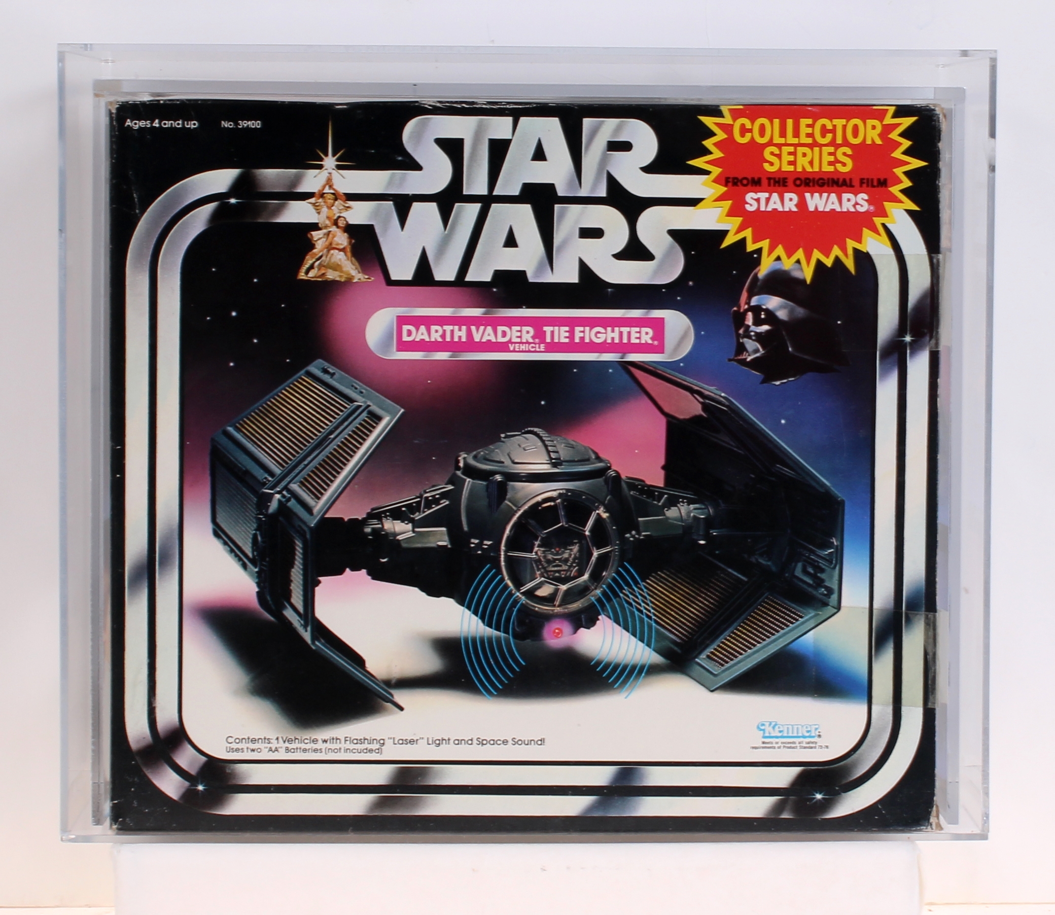 Darth Vader Tie Fighter Vehicle MIB AFA 80 Q