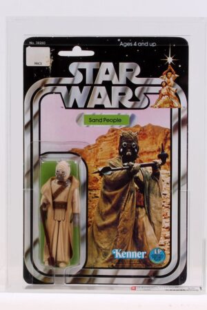 Sand People Tusken Raider Star Wars 12 Back MOC AFA 70 C-8+