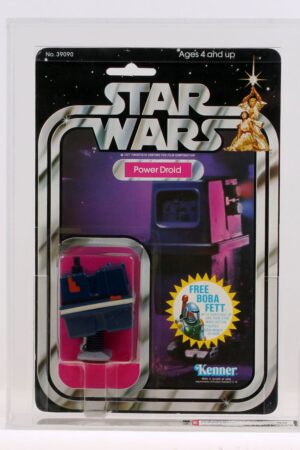 Power Droid Star Wars 20 Back Boba Fett Offer MOC AFA 80 C-8.5+