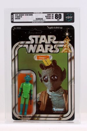 Greedo Star Wars 21 Back No Offer MOC AFA 80 C-9+
