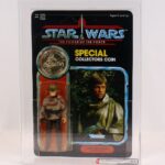 Luke Skywalker Battle Poncho POTF MOC AFA 85Y C-9.5-