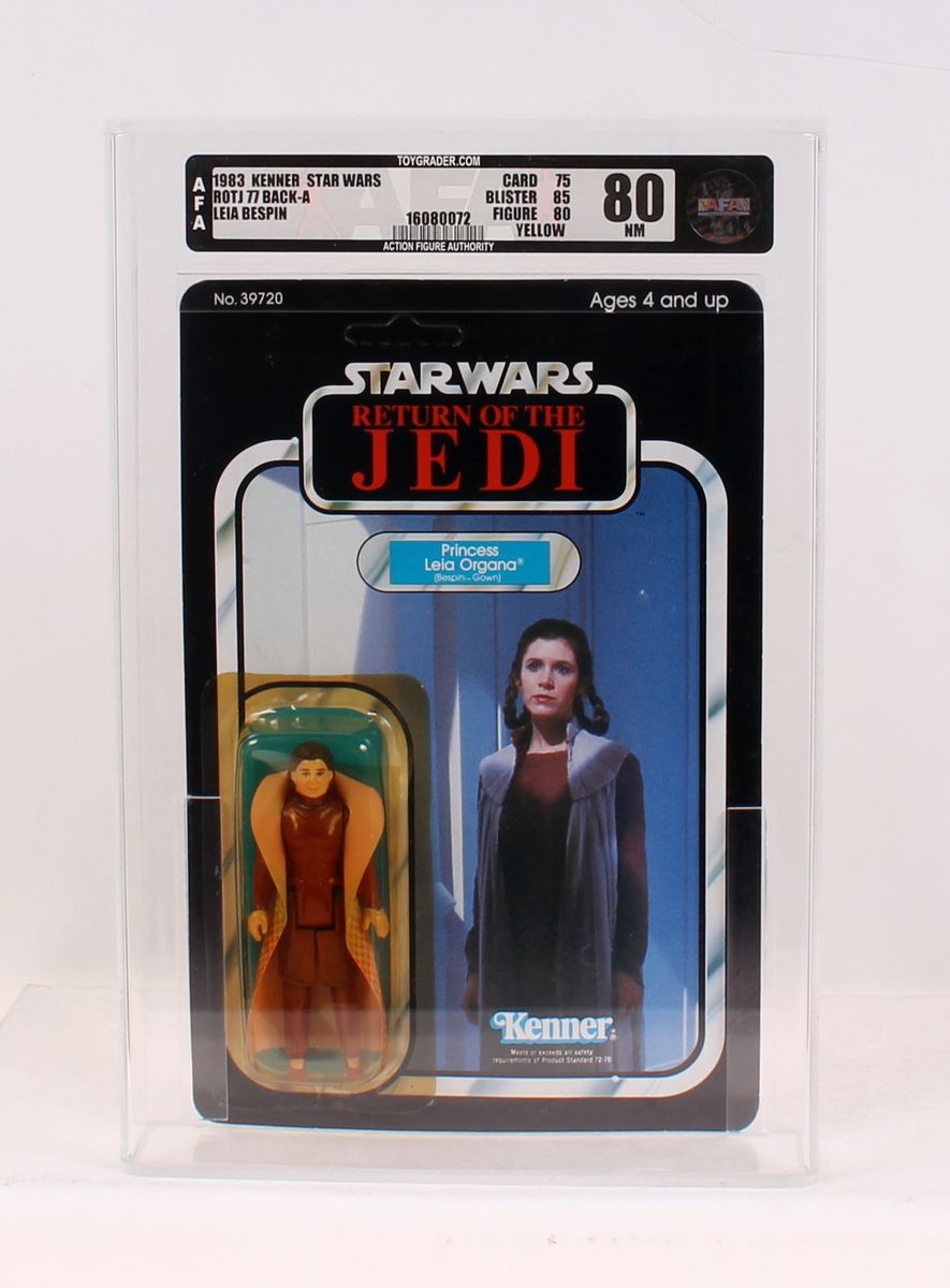 Leia Bespin Turtle Neck ROTJ 77 Back No Offer MOC AFA 80Y C-9