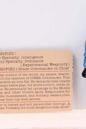Cobra Commander Straight Arm Loose Complete C-8.5 File Card