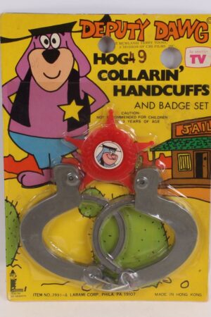 Deputy Dawg's Hog Collarin' Handcuffs Five and Dime Toys MOC C-9+