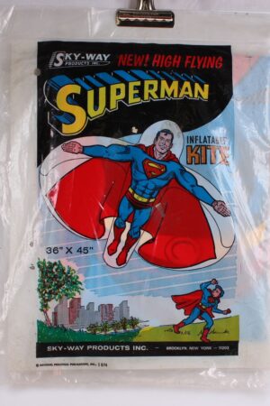 Superman Inflatable Kite Mego Vintage Era Toys MIP C-8.5+