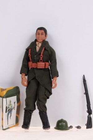 French Infantryman Mego Johnny Action World War II Loose Complete C-9.5+