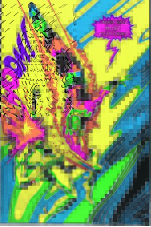 THWOOM Captain Marvel and Namor 1971 Third Eye Blacklight Poster Mego Vintage Era Toys C-9.5