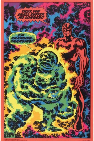 I'm Changing Silver Surfer Third Eye Blacklight Poster Mego Vintage Era Toys C-9+