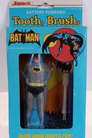 Batman Battery Powered Tooth Brush Mego Vintage Era Toys MIB C-8.5+