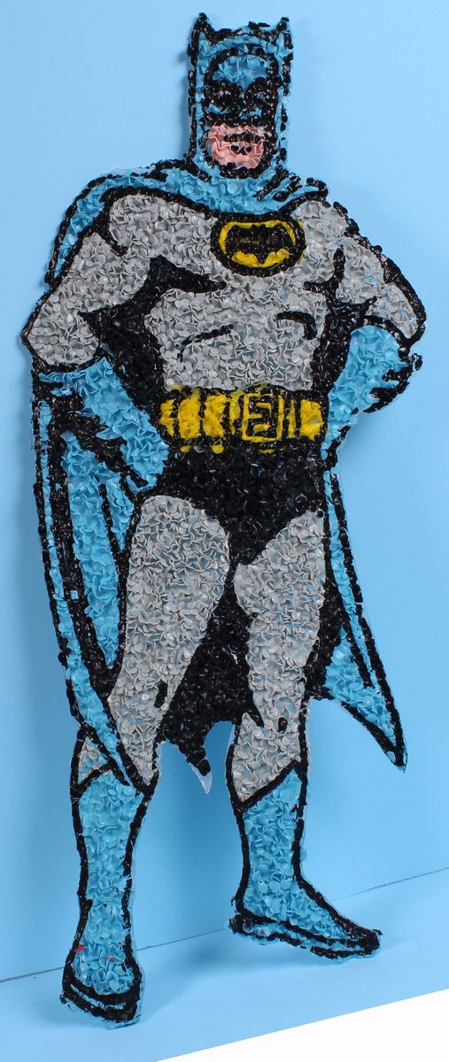 Batman Melted Plastic Popcorn Mego Vintage Era Toys Loose Complete C-9.5-