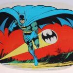 Placemats Batman and Bat Symbol Mego Vintage Era Toys Loose Complete C-9+