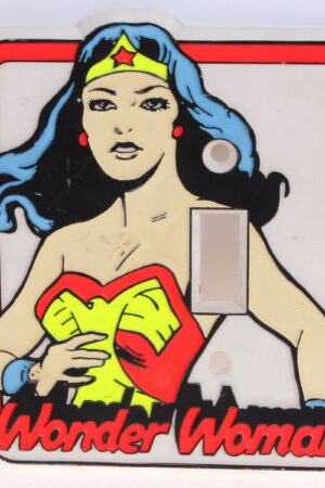 Wonder Woman Light Switch Cover Mego Vintage Era Toys Loose C-8.5