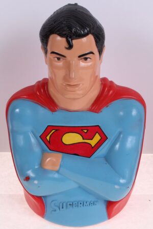 Superman Bank Mego World's Greatest Super Heroes Banks Loose Complete C-8.5+